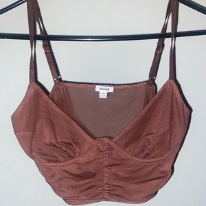 Brown Wired top from Garage. Size M